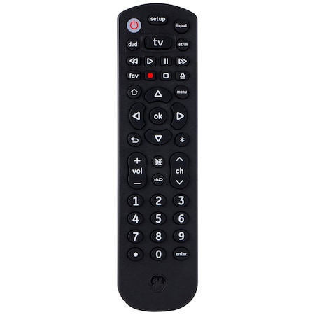 Ge GE Universal Remote Control, 3-Device, Black, 34927 34927